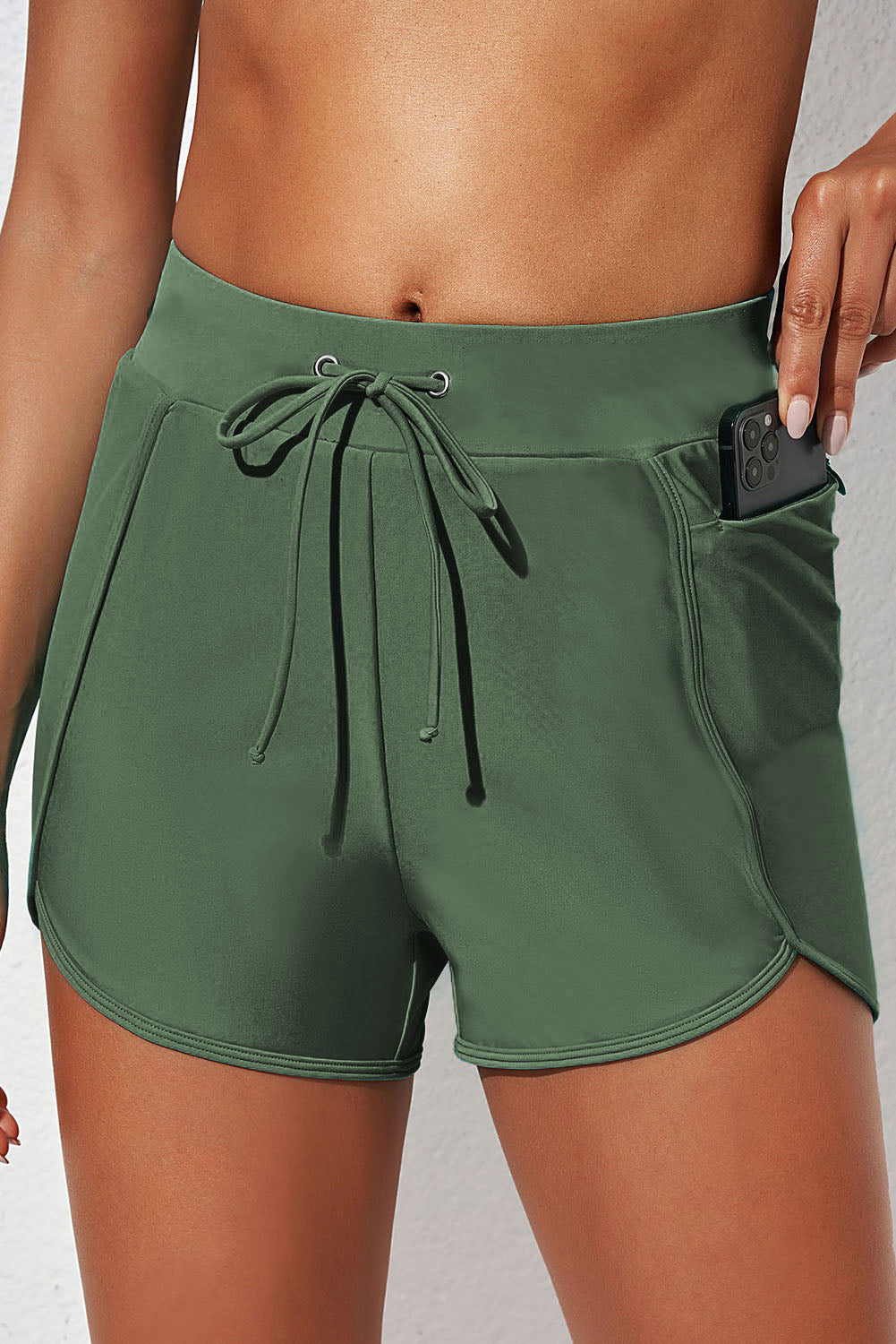 Maxct &Drawstring Waist Swim Shorts