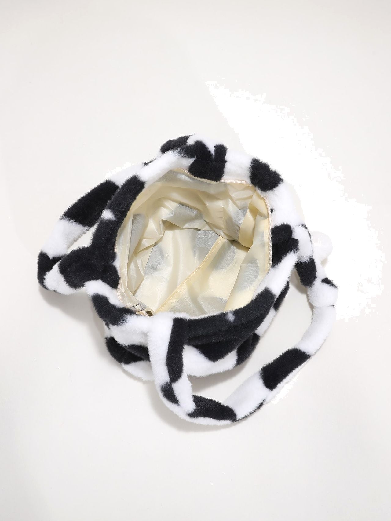 Maxct - Fluffy Heart Pattern Shoulder Tote Bag  - Women Tote Bags