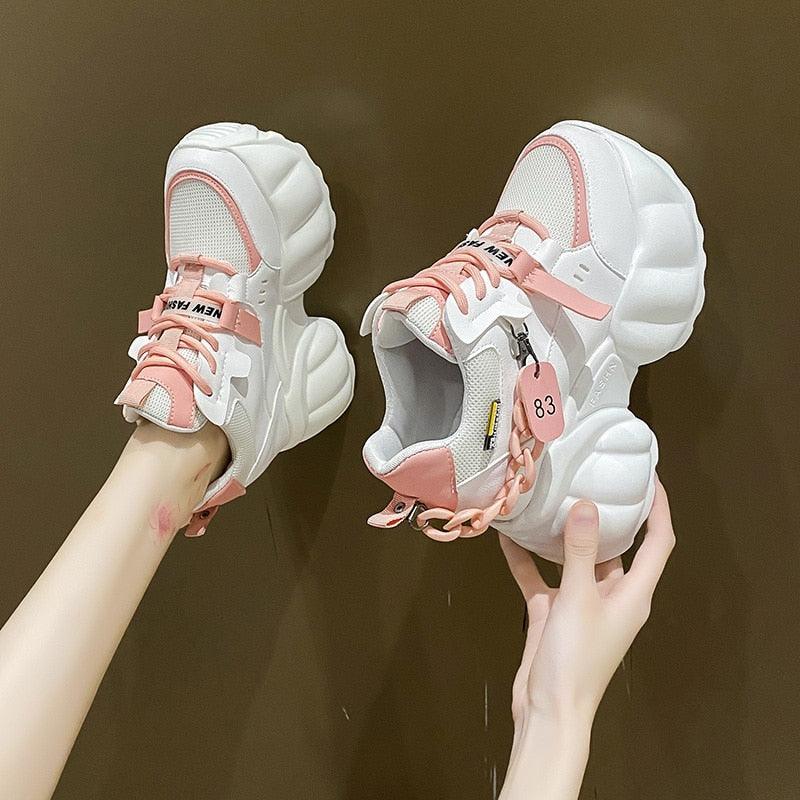 Chain Chunky Sneakers for Women Maxct