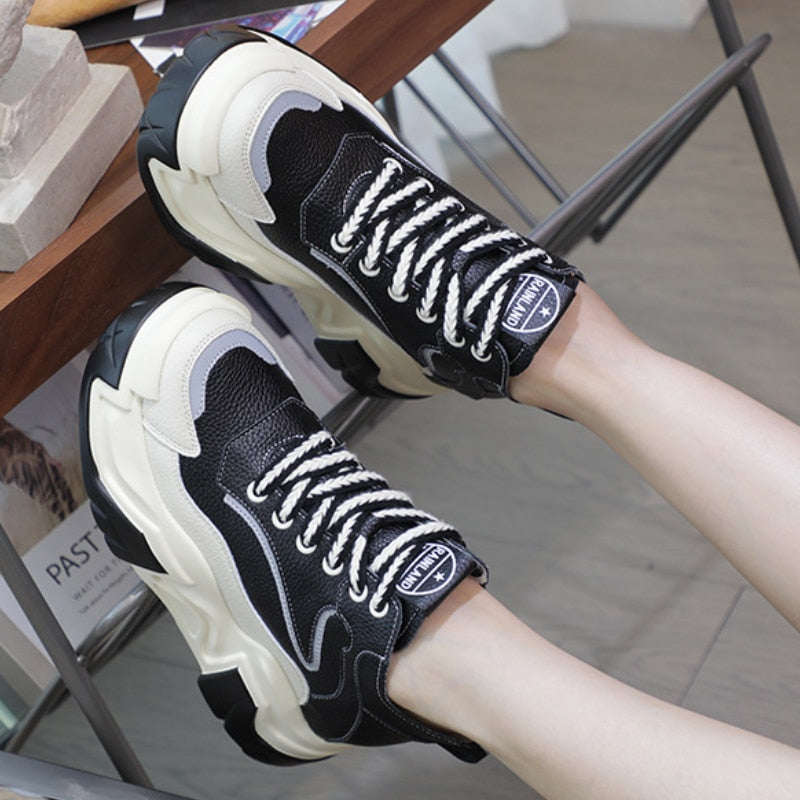Women's Mid Calf Chunky Platform Sneakers Maxct