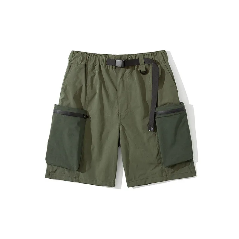 Maxct Panelled Pocket Cropped Shorts