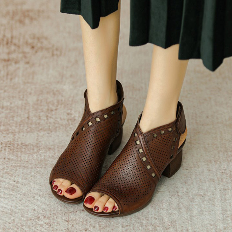 Handmade Block Gladiator Sandals Maxct