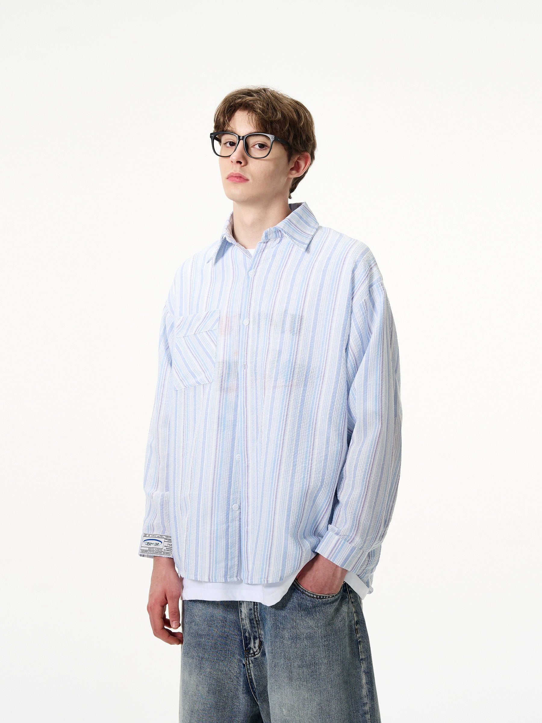 Madwitch Basic Striped Shirt Maxct
