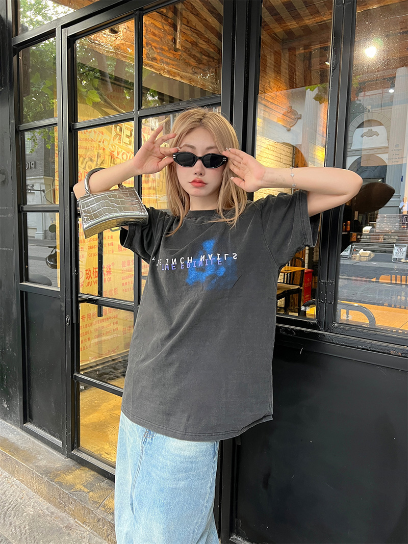 90s Streetwear VTG NIN Nine-inch Nail Retro Print Oversized Cotton T-shirt High Quality Loose Casual Men Women 1:1 Vintage T Shirt Summer Sale