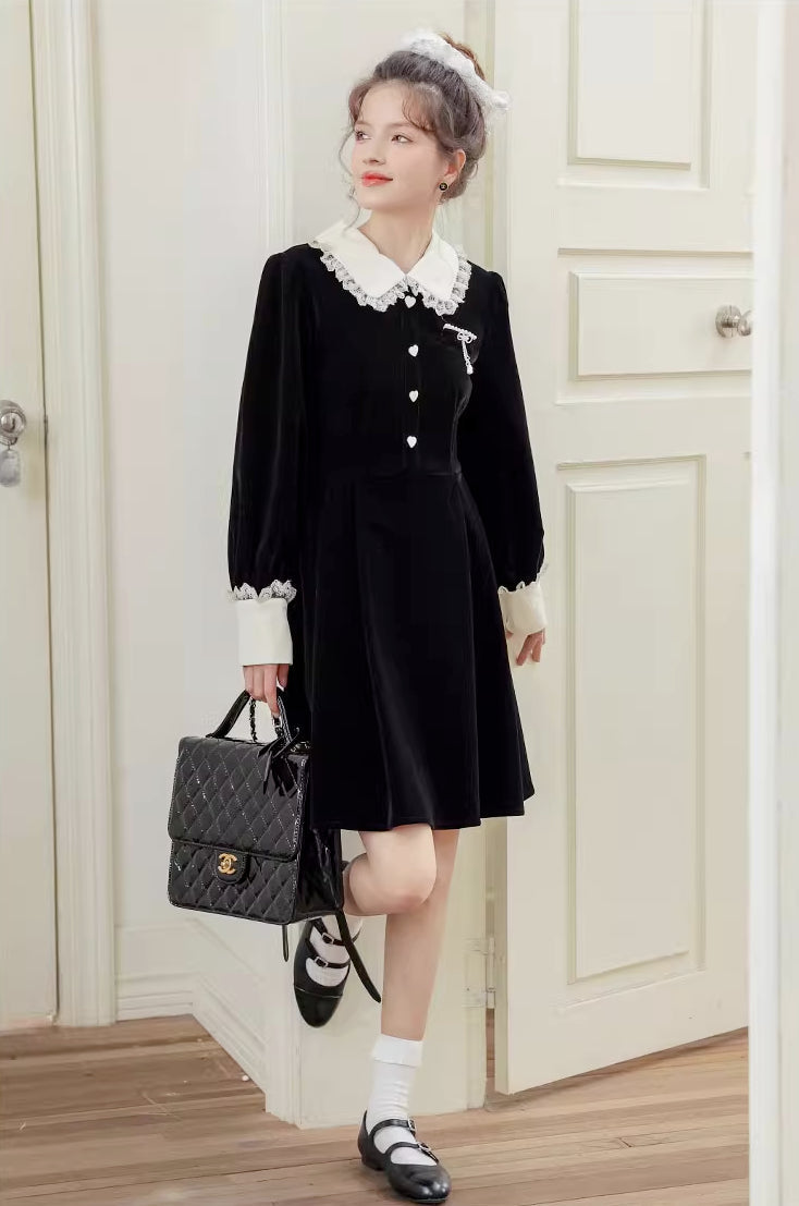 Kiki Love Velveteen Dress Maxct