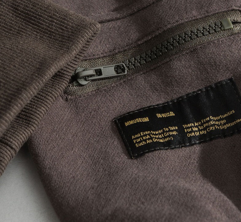 Unisex Zipper Pocket Smile Face Hoodies Maxct