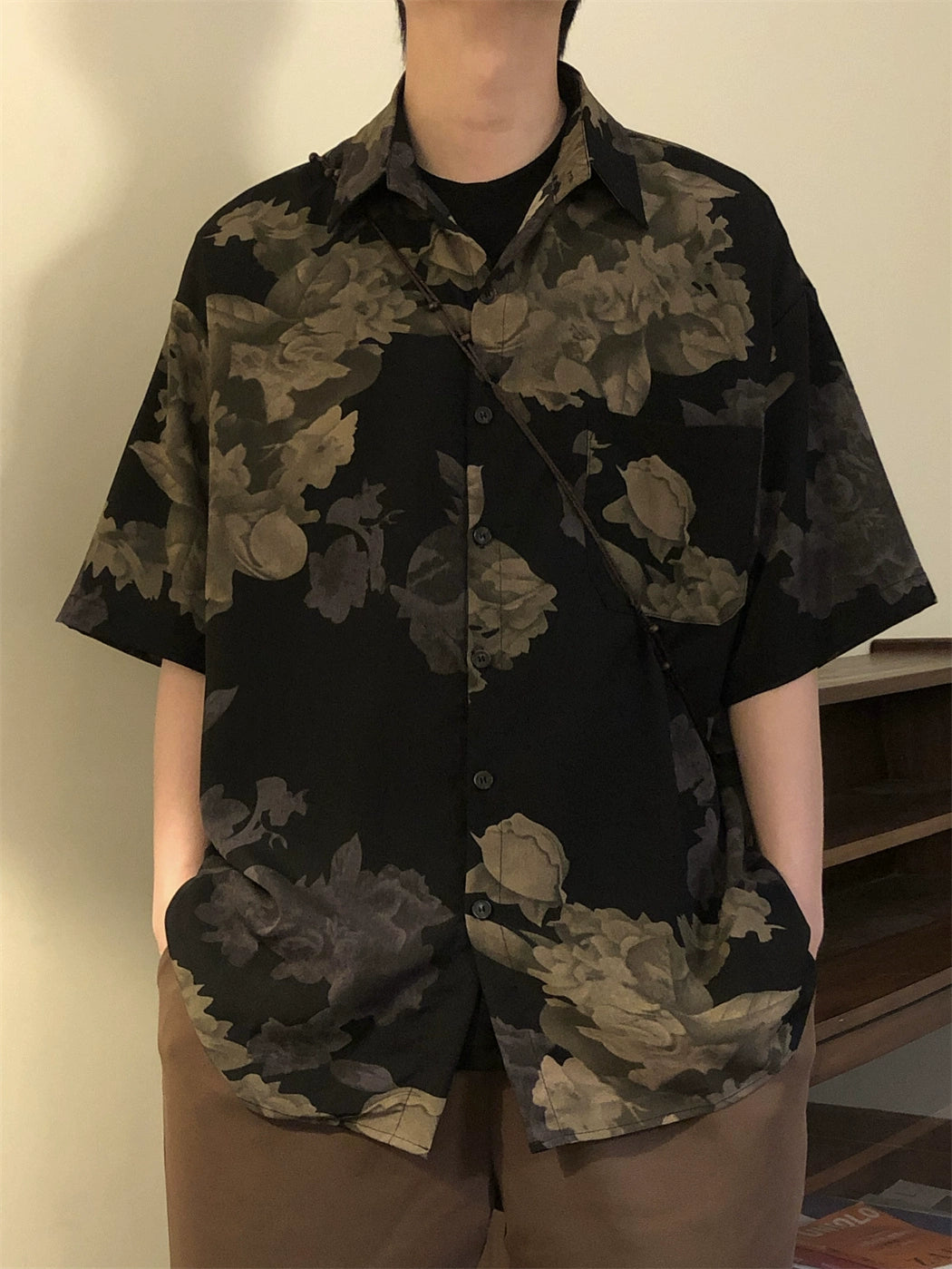 Nagawl Floral Pattern Shirt Maxct