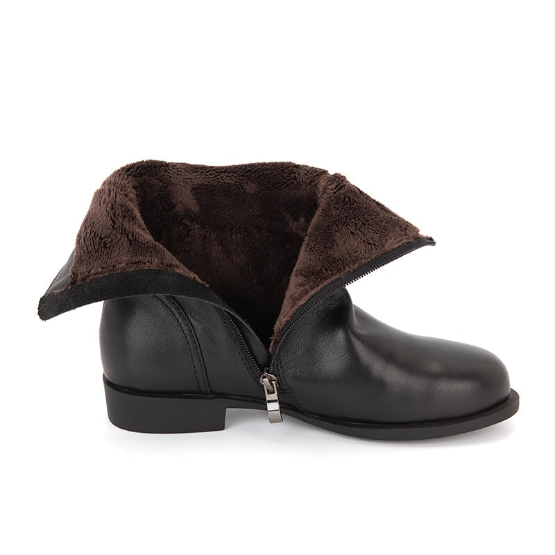 Wide Fit Side Zip Mid Calf Boots For Winter Designer Shoes Maxct