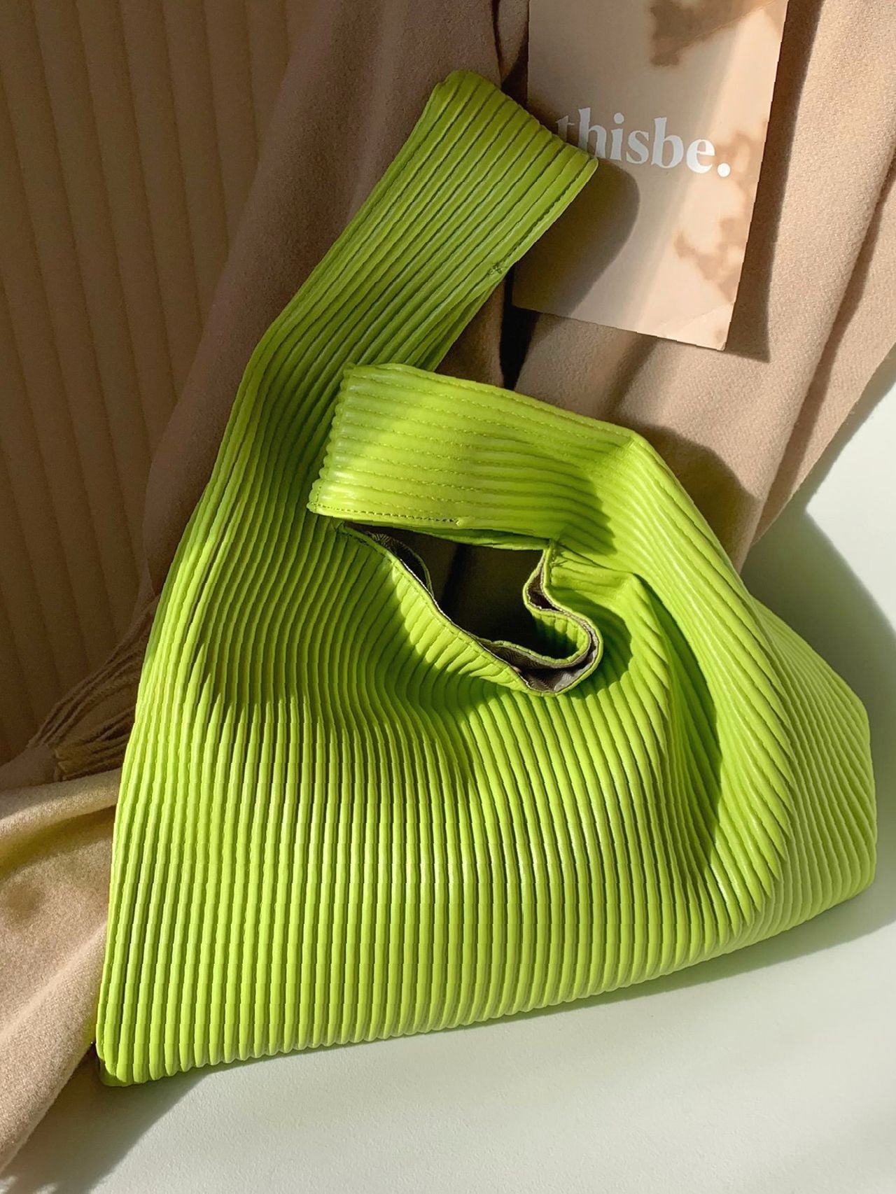Maxct - Minimalist Embossed Top Handle Bag  - Women Tote Bags