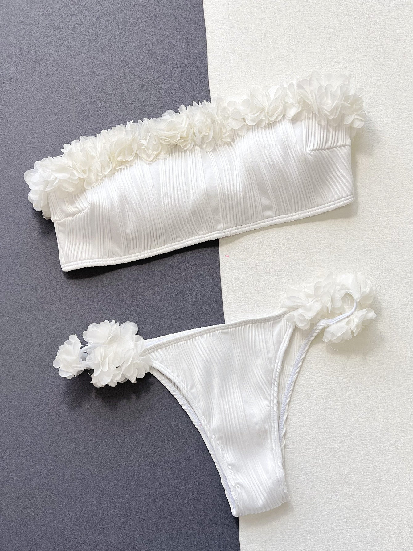 Maxct &Applique Tie Back Two-Piece Bikini Set