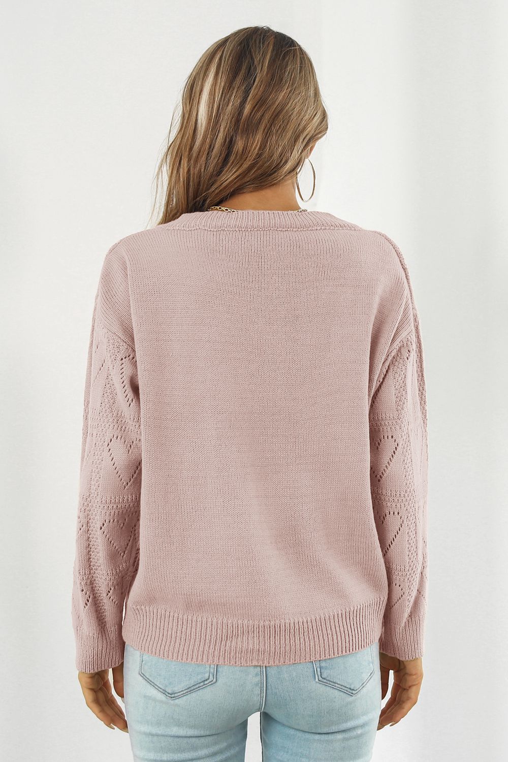 Maxct &V-Neck Drop Shoulder Sweater