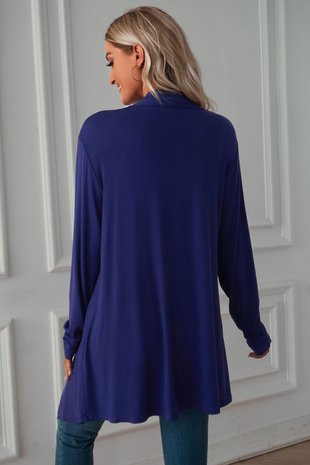 Maxct &Open Front Long Sleeve Cardigan