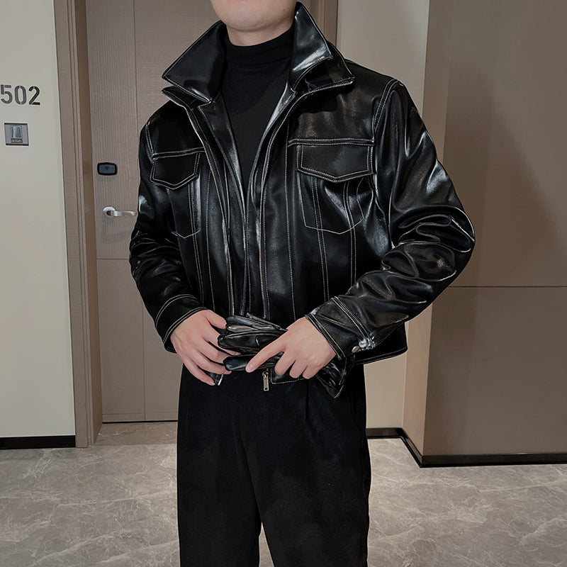 Maxct Topstitch Thick Short  Jacket