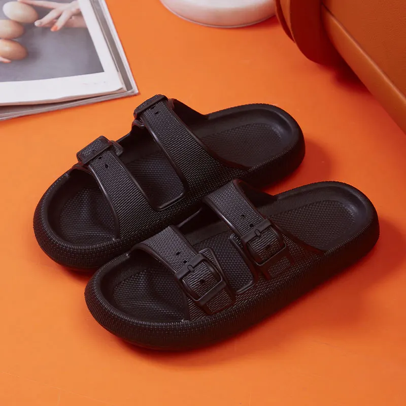 Women's Two Straps Platform Slides - true deals club