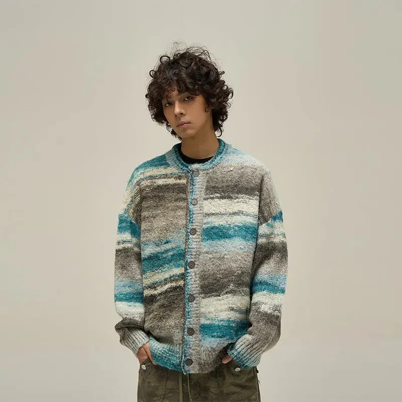 Maxct Vintage Striped Cardigan Sweater