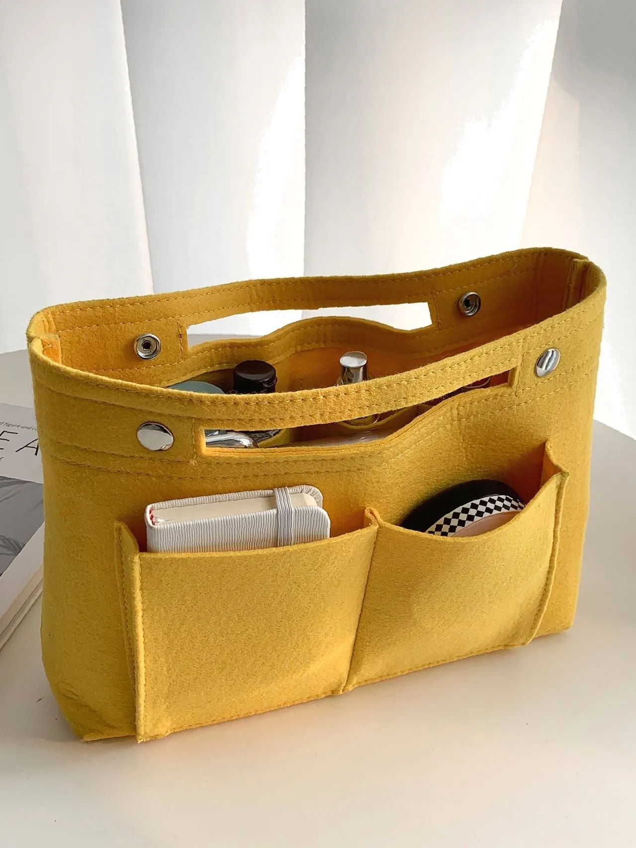 Maxct - Snap Button Bag Insert  - Women Tote Bags