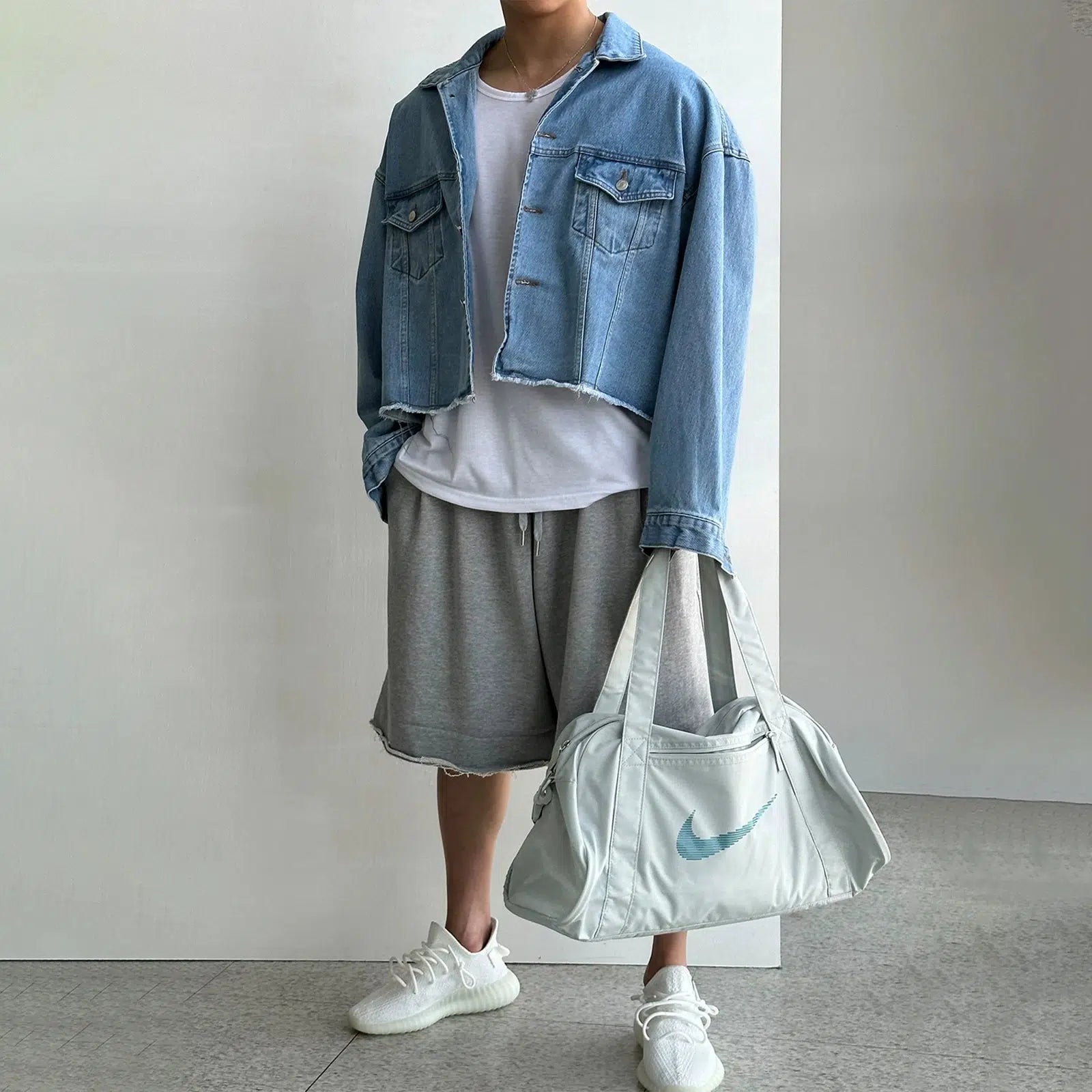 Maxct Casual Distressed Denim Jacket