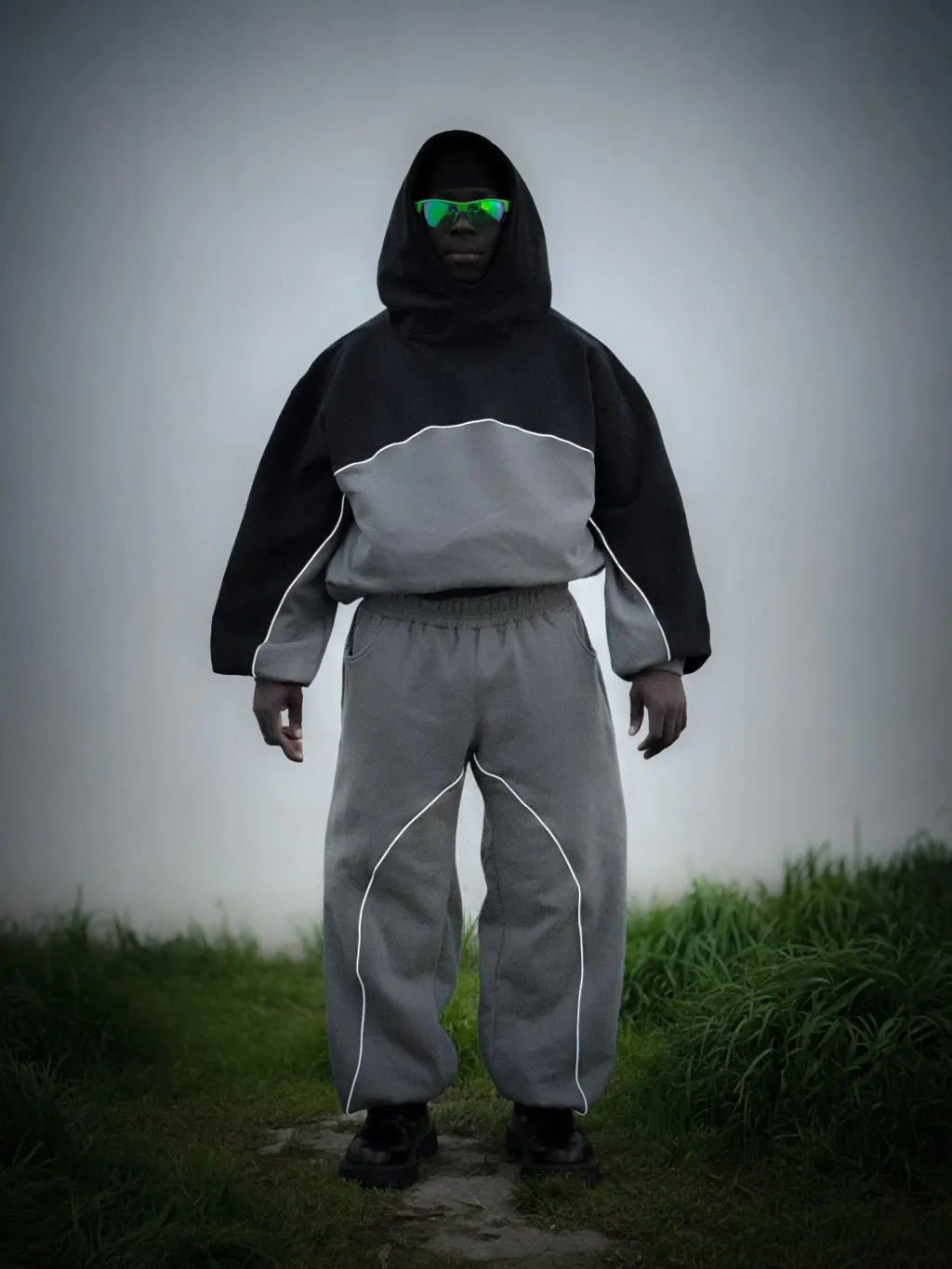 Y2k Winter Long Sleeved Hooded Sweatshirt With Color Blocking Patchwork Oversized Sweatshirt Streetwear Hip-Hop Rap Punk Outfit