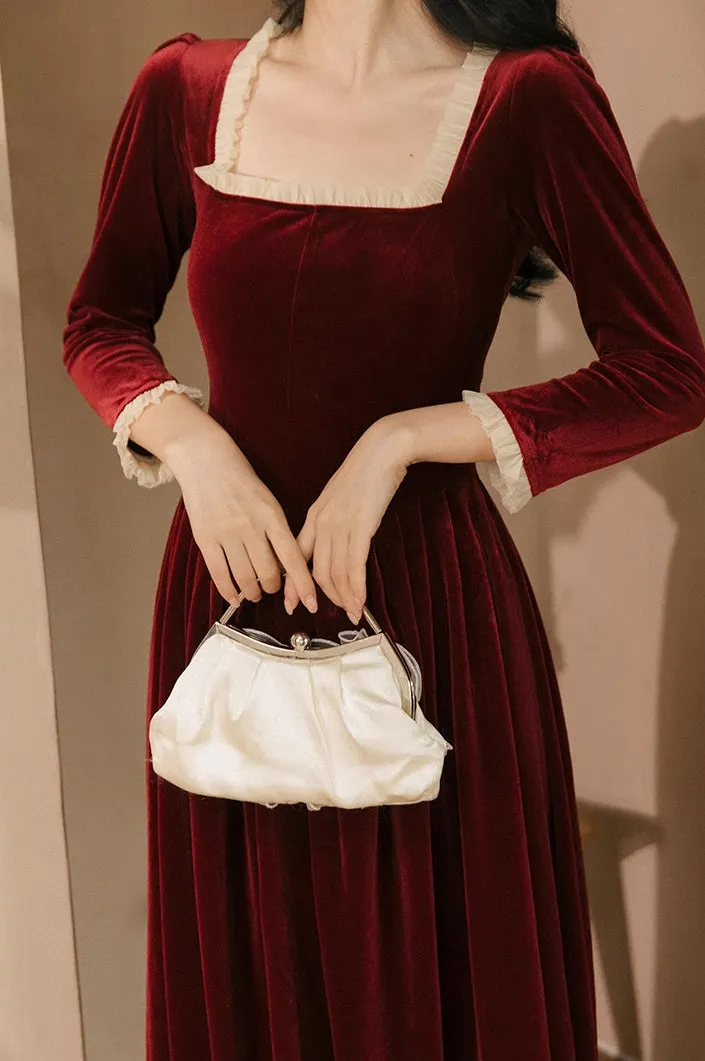Velvet Princess Midi Dress Maxct