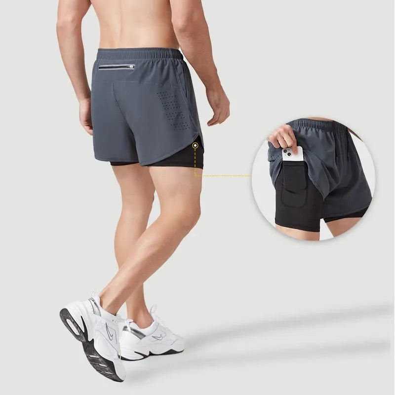 Quick Dry Double Layer Men's Shorts Maxct