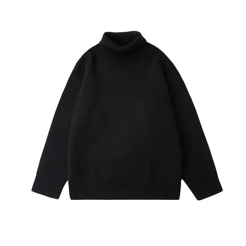 Maxct Solid Color Half Turtleneck Bottoming Sweater