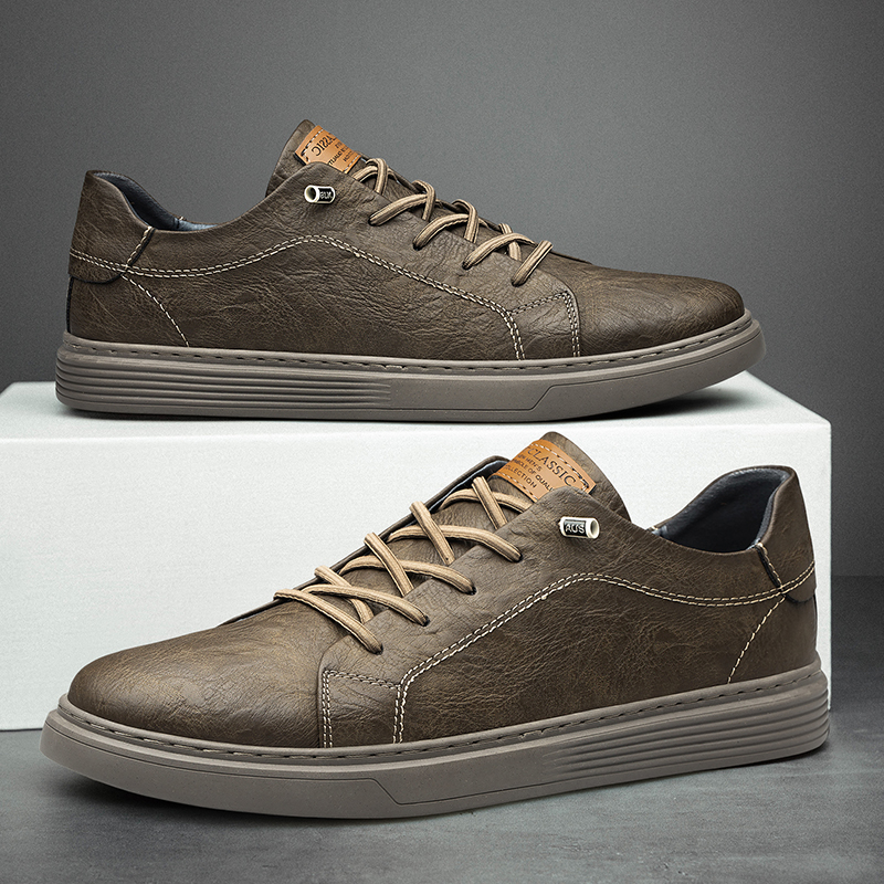Men's Leather Oxford Shoes - true deals club
