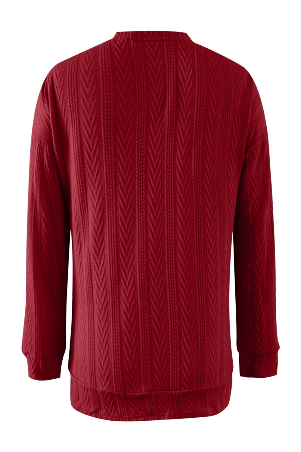 Maxct &Full Size Textured Open Front Long Sleeve Cardigan