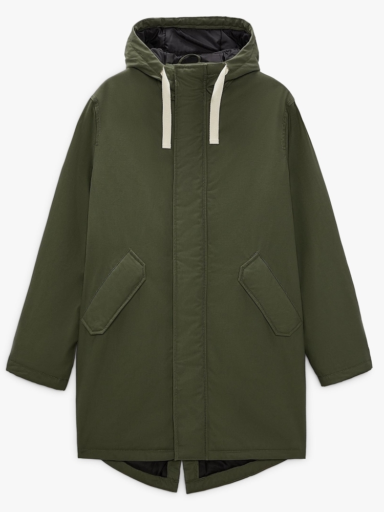 &Men's Mid-Length Fishtail Parka Jacket