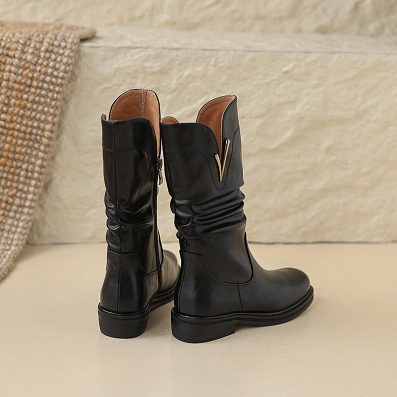 Womens Fold Mid Calf Western Boots Maxct