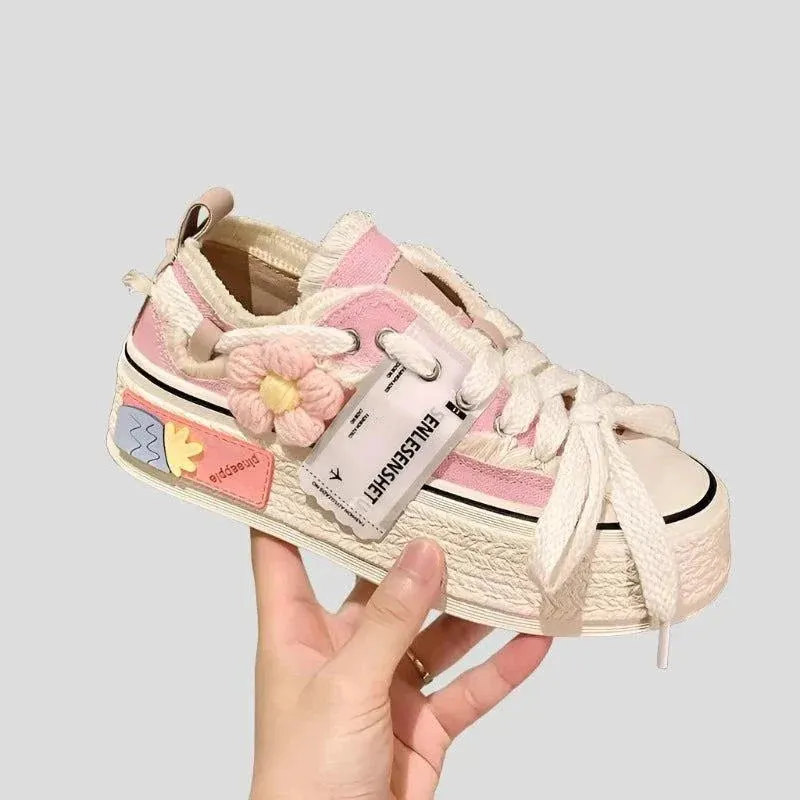 Trendy Platform Sneakers - Cute Sneakers for Teens Maxct