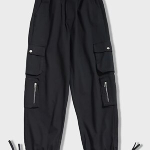 Maxct Men's Casual Zipper Pockets Cargo Pants For All Seasons