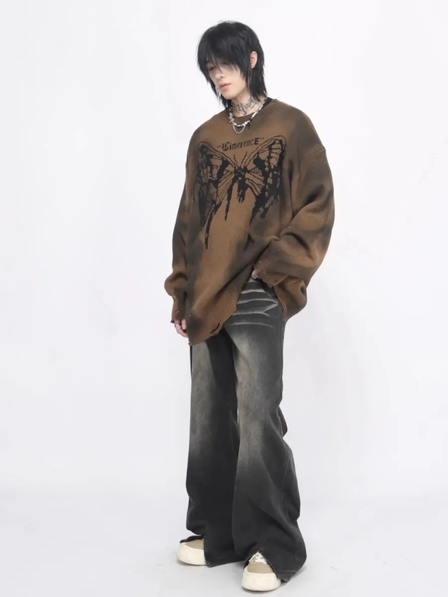 Maxct [Mz]broken Holes Sweater Na1474