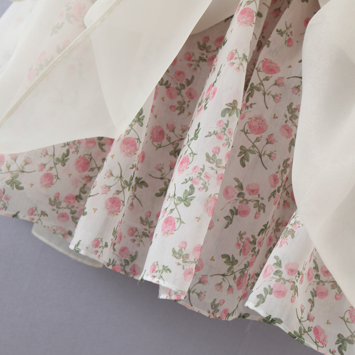 Rose Tea Reversible Mini Puff Dress Maxct