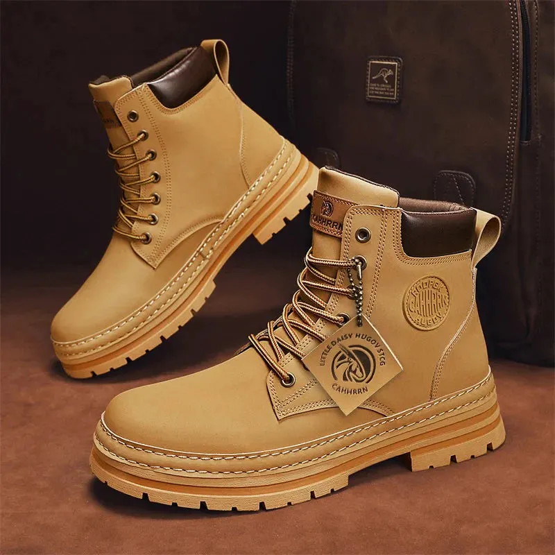 Winter Ready Ankle Martin Boots - Leather Work Shoes Maxct