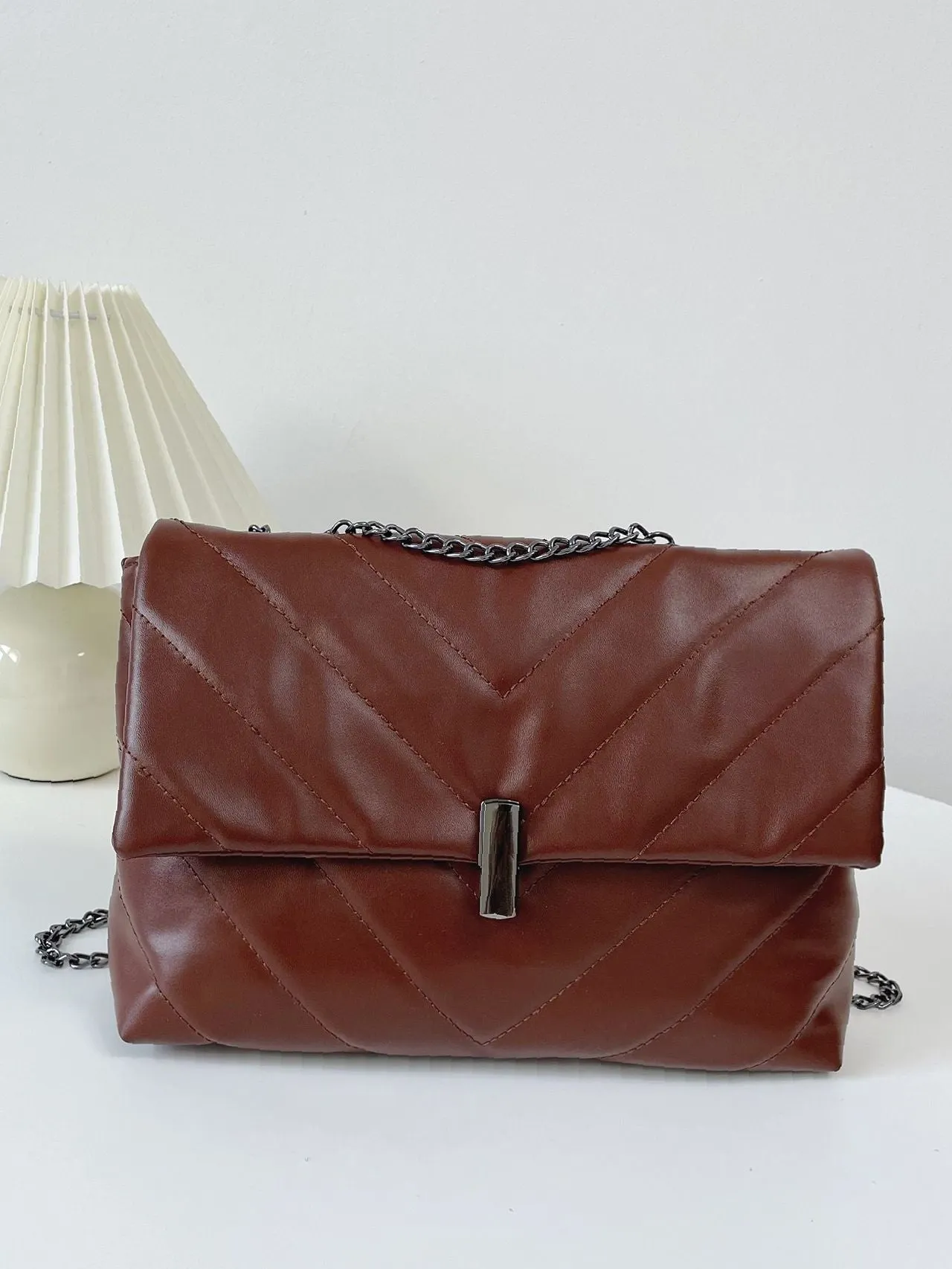 Maxct - Chevron Chain Tote Bag  - Women Tote Bags