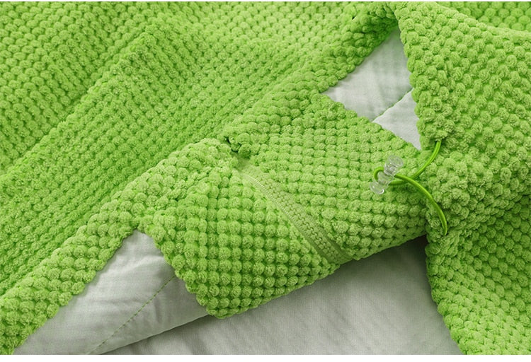 Mystical Green Hoodie Unisex with Demon Horns Maxct
