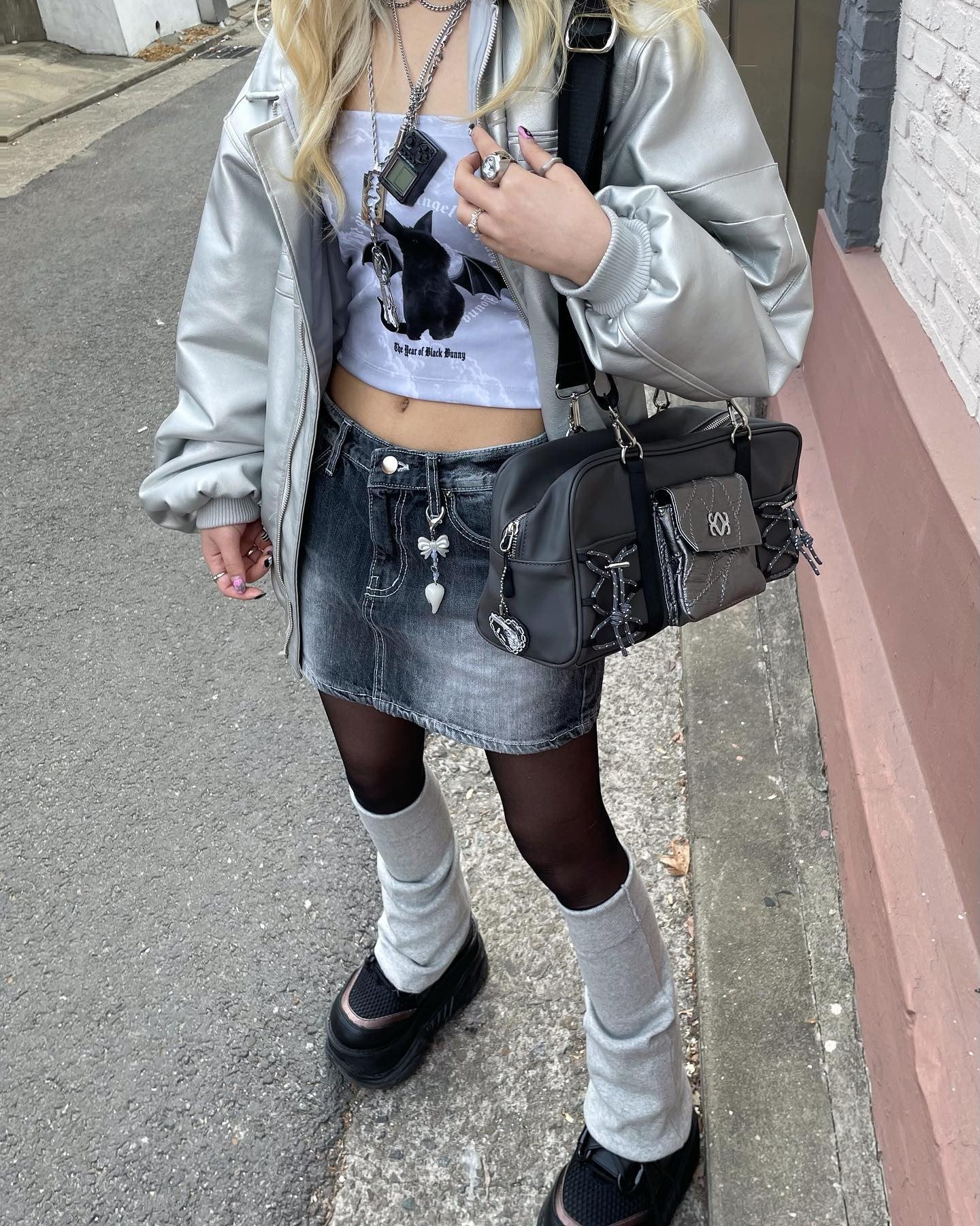 Maxct &Y2K Bat Rabbit Tube Top
