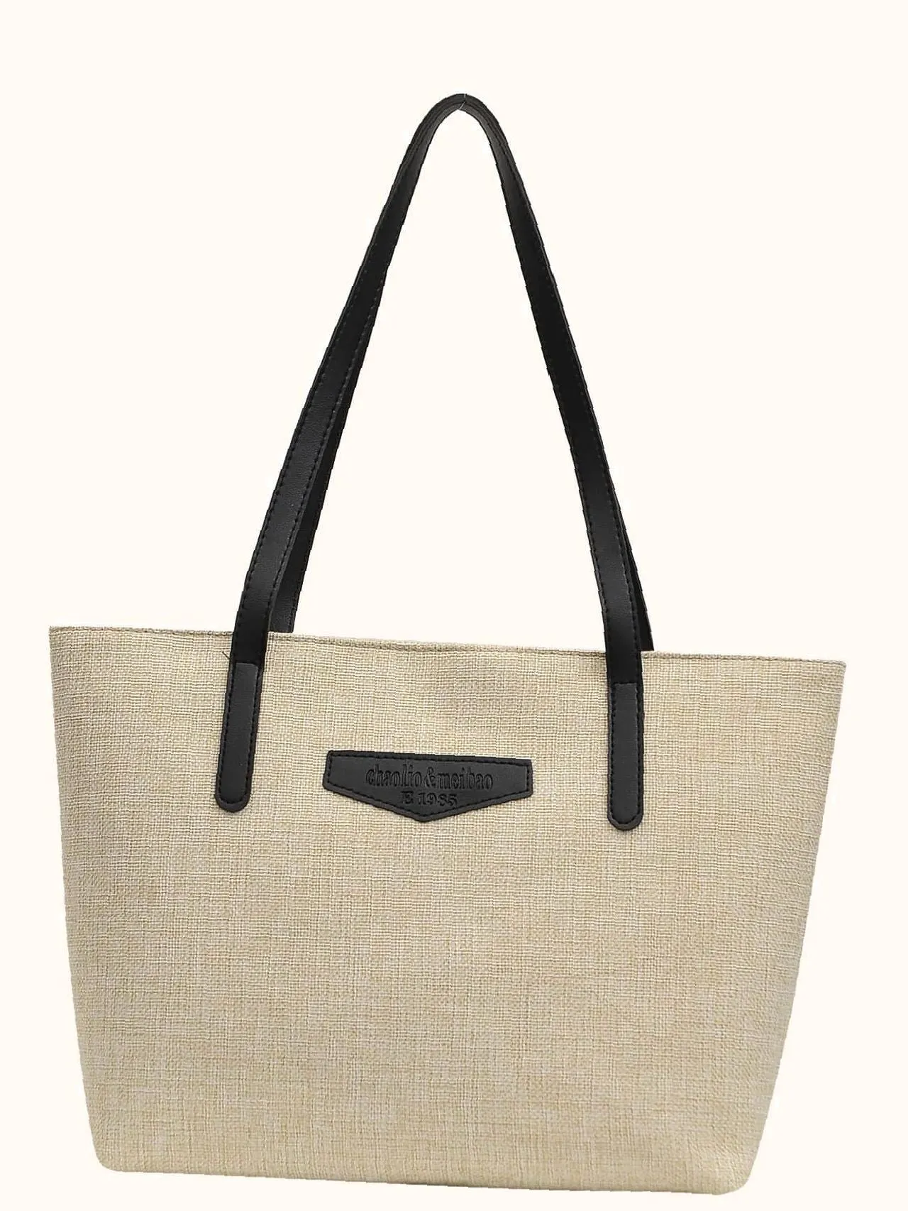 Maxct - Letter Patch Tote Bag  - Women Tote Bags