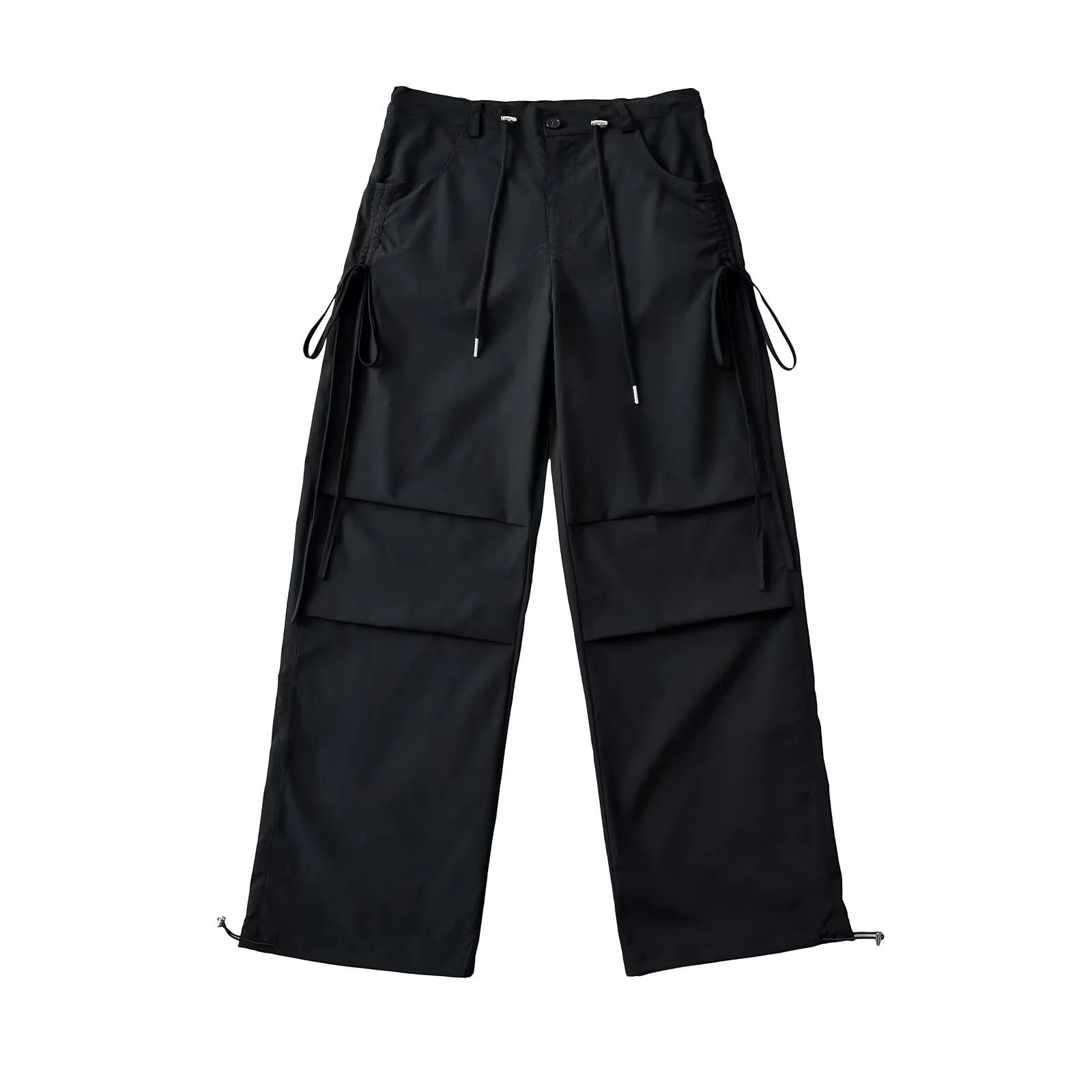 Maxct Side Drawstring Pleated Cargo Pants