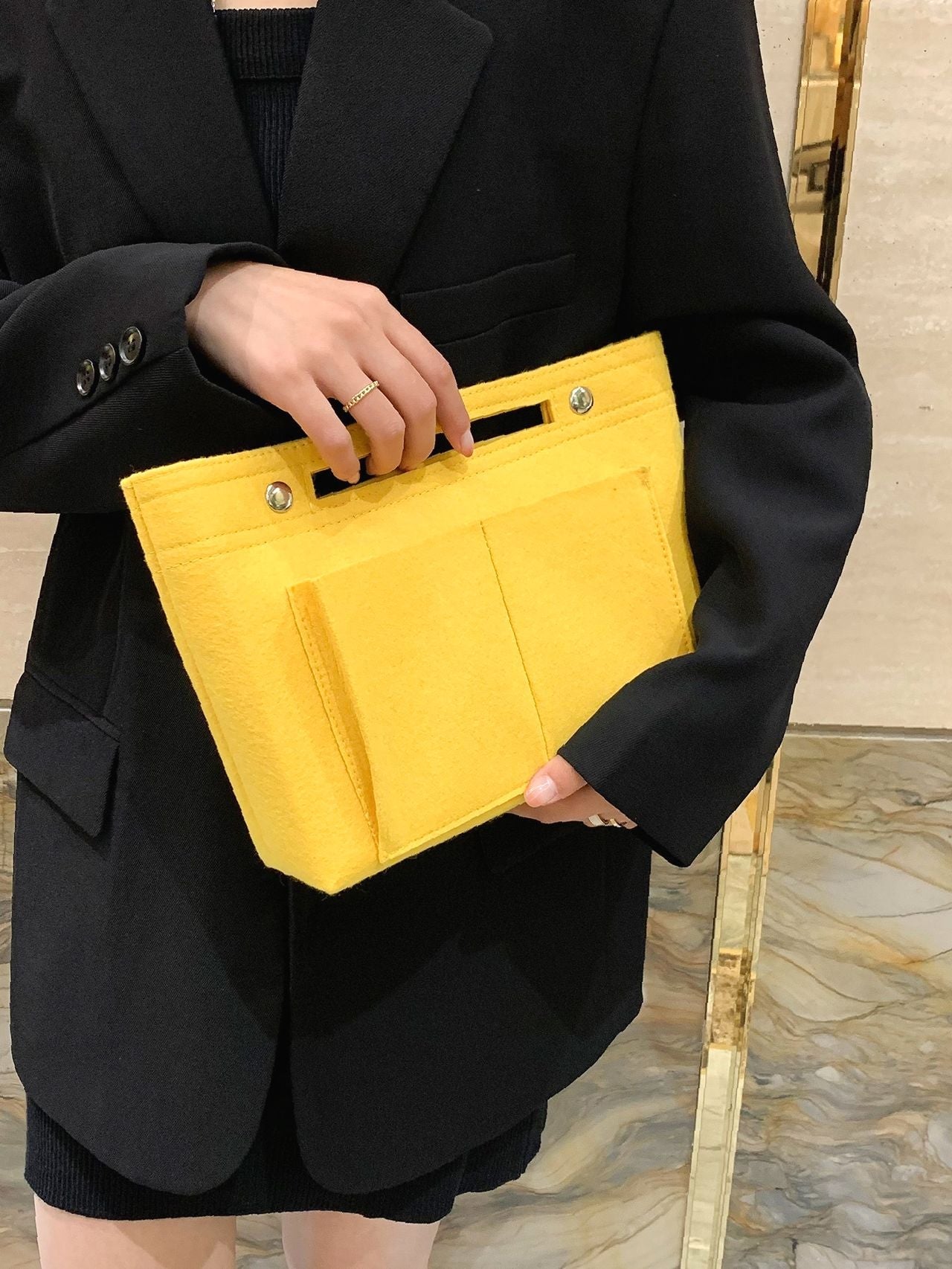 Maxct - Snap Button Bag Insert  - Women Tote Bags