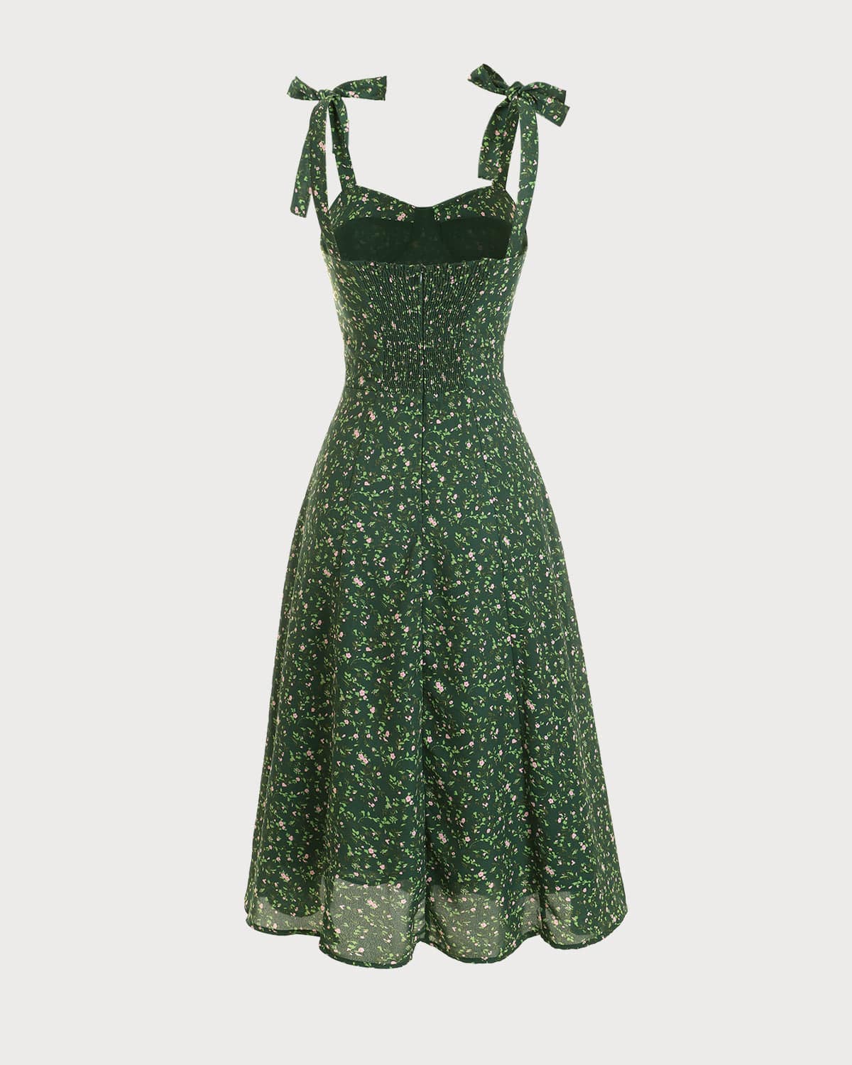 Maxct The Floral Tie Straps Midi Dress