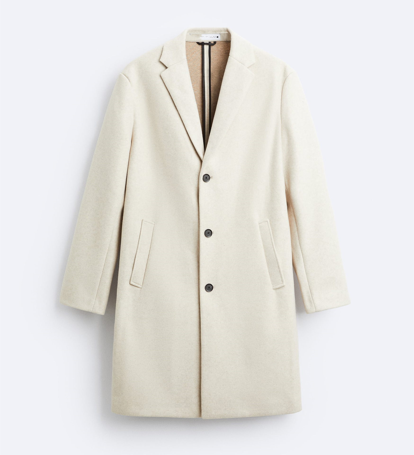 &NEW TPQ Men's Woolen Mid-Length Coat