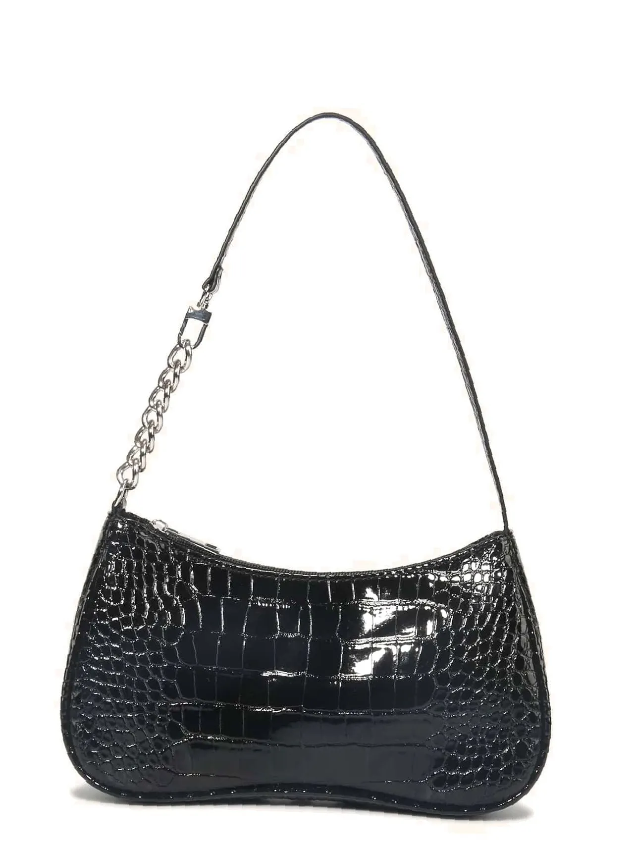 Bag For Love - Croc Embossed Baguette Bag  - Women Maxct Bags