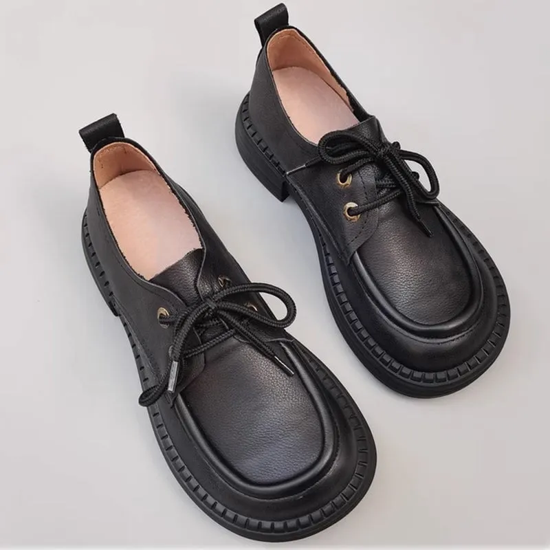 Women's Oxford Big Toe Lace Up Shoes Maxct