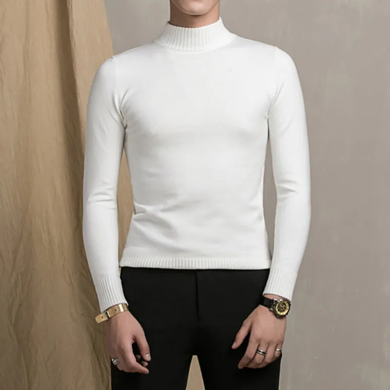 Maxct Half High Neck Slim-fit Sweater