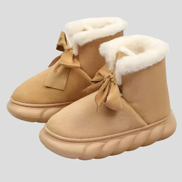 Sheepskin Wool Anti-Skid Women's Short Winter Boots Maxct