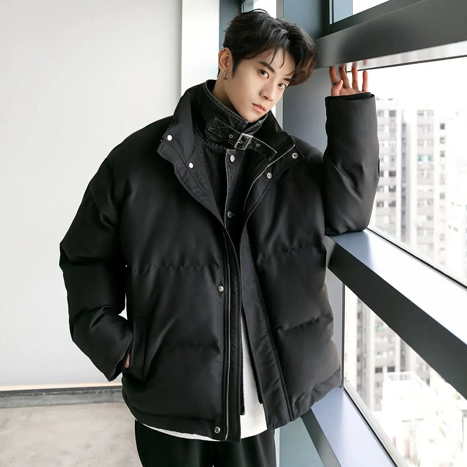 Maxct Two-piece Denim Puffer Jacket
