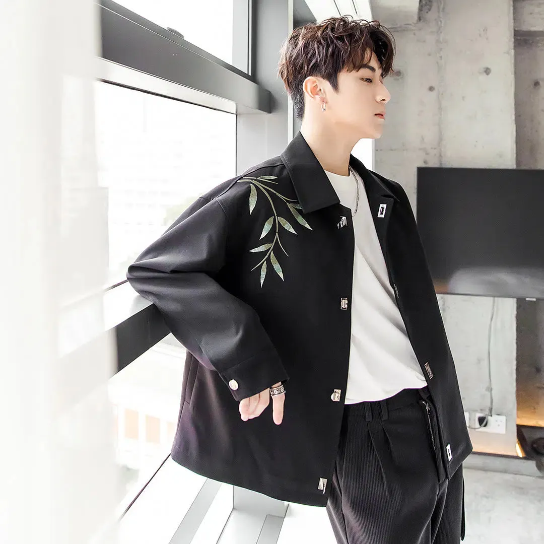 Maxct Casual Bamboo Embroidered Jacket