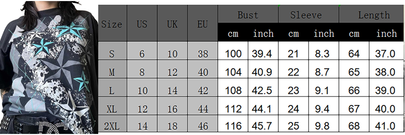 Y2K Vintage Cyber Graphic T-shirt Halloween Retro Grunge Star Print Pullovers Tops Japanese Style Emo Short Sleeve Baggy Tees
