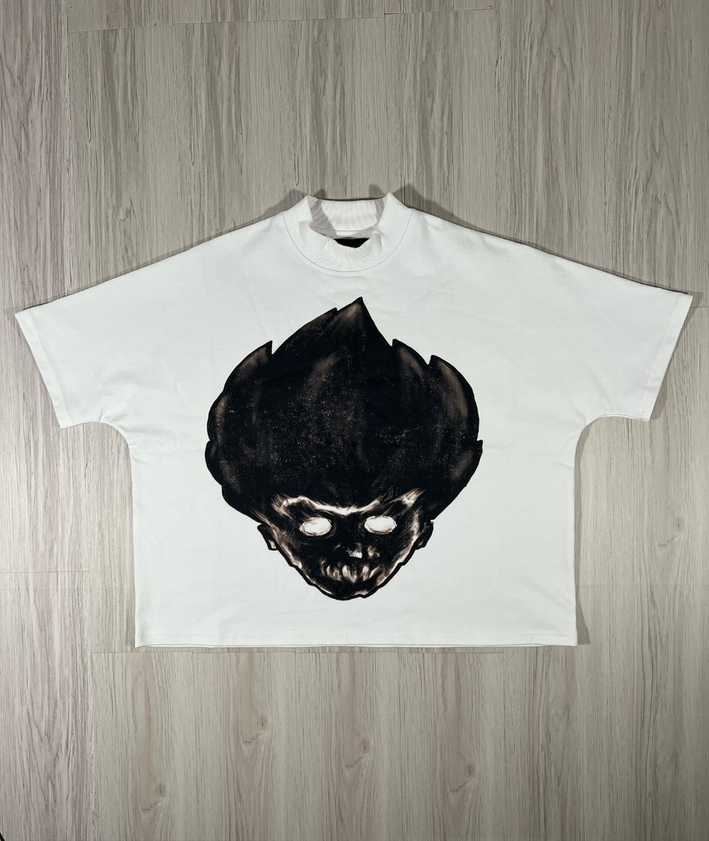 Y2K Fashion Clothes Harajuku Cartoon Character Graphic Printed T Shirt Casual Drop Sleeves Cotton Oversized T Shirt Mens Womens 1017